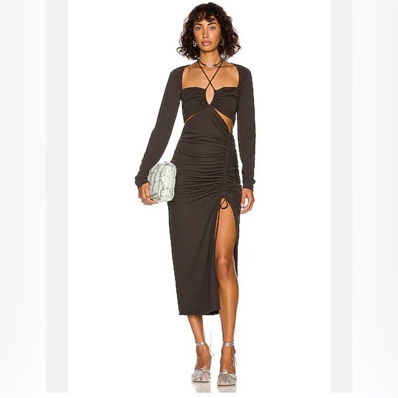 NICHOLAS Alexa Dress Cut Out Side Slit Sz US10 NWT - Picture 1 of 10